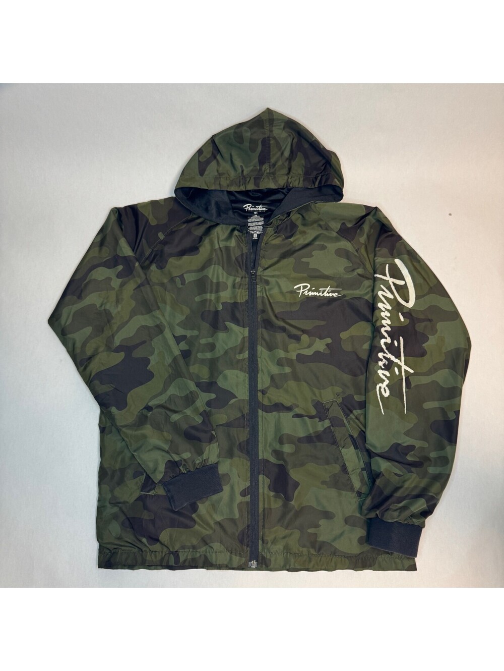 Primitive Skateboarding Camouflage Lined Lightweight Jacket Men's Size Small